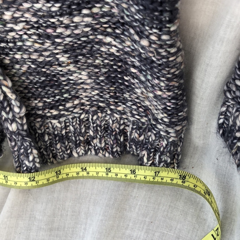 FOREVER 21 CONTEMPORARY BLUE & WHITE KNIT TURTLENECK Sweater Small /Peti… - Picture 11 of 16